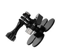Hattba Sports Camera Suction Mount 3 Clamp Grip Feature 17mm Ballhead Adhesive Base Conforms To Curved Surfaces 300g Capacity Adhesive Base