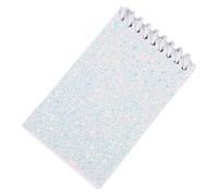 Hattba Twin-Wire Binding Notepads 20 Sheet Unlined Pocket Notepads Wirebound Sketchbook with Sequins Covers for Writing Drawing