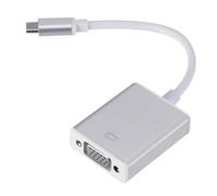 Hattba Type C to VGA Adapter Cable 15 Pin D Sub Female to Female Connector Cord Wire for Laptop PC Monitors Projector