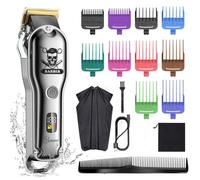 HATTEKER Hair Clipper Mens Beard Trimmer Professional Cordless Rechargeable Hair Cutter Kit Barber Shop Strong Power