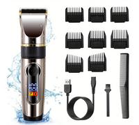HATTEKER Hair Clippers for Men Professional Beard Trimmer Cordless Hair Trimmer
