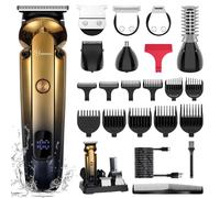 HATTEKER Hair clippers Professional Mans 6 in 1 Hair Trimmer Barber Electric Hair Cutter Cordless Waterproof Haircut