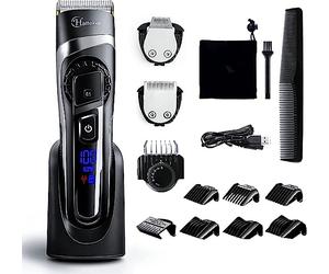 Hatteker Professional Multifunctional 3 in 1 Hair Clipper Precision Hair Trimmer Beard Trimmer for Men Rechargeable Battery and Mains Powered Waterproof