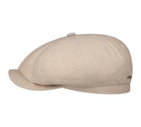 Hatteras 8 Panel Linen Flat Cap by Stetson