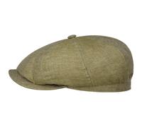 Hatteras 8 Panel Linen Flat Cap by Stetson
