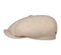 Hatteras 8 Panel Linen Flat Cap by Stetson