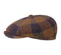 Hatteras Ankeny Wool Check Flat Cap by Stetson