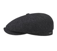 Hatteras Classic Wool Flat Cap - Dark Grey M