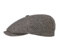 Hatteras Classic Wool Flat Cap - Dark Grey M