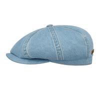 Stetson Hatteras Denim Barista Flat Cap Cotton Vintage Finish Men Spring Summer