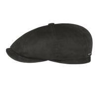 Hatteras Goat Suede Flat Cap - Black XL