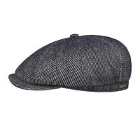 Hatteras Heavy Twotone Twill Flat Cap by Stetson