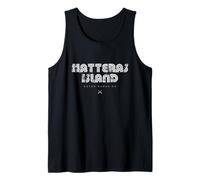 Hatteras Island Outer Banks NC 70s 80s Retro Type Graphic Tank Top