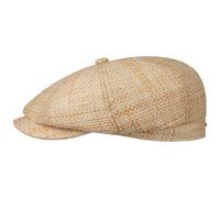 Stetson Hatteras New Toyo Flat Cap Men - Straw Newsboy with Peak Spring-Summer Summer - L (58-59 cm) Nature