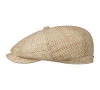 Stetson Hatteras New Toyo Flat Cap Men - Straw Newsboy with Peak Spring-Summer Summer - XXL (62-63 cm) Nature