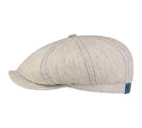 Hatteras Pandico Linen Flat Cap by Stetson