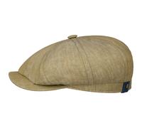 Hatteras Pandico Linen Flat Cap by Stetson