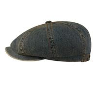 Hatteras Washed Denim Bakerboy Cap - Denim S