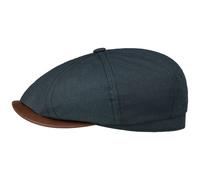 Hatteras Waxed Cotton Linen Flat Cap by Stetson