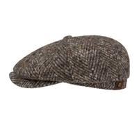 Hatteras Wool Colour Neps Flat Cap by Stetson