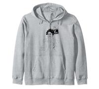 Hattie Canty on Strike - No Contract No Peace Zip Hoodie