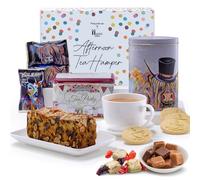 Hattie’s Afternoon Tea Hamper - Luxury Scottish Gifts for Women & Valentines Day Gifts for Men with Shortbread, Dundee Cake & Fudge in Steven Brown Art Tin