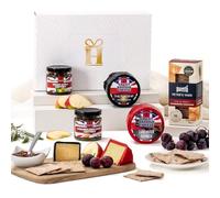 Hattie’s Gifts Cheese Lover’s Hamper - Artisan Cheese Gift Set with Award-Winning Waxed Truckles, Chutneys & Sourdough Crackers - Luxury British Food Hamper for Christmas, Birthdays & Gifting