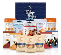 Hattie’s Gifts Fathers Day Nut Hamper - Premium Mixed Nuts Snack Hamper for Men - Pub Snacks & Nuts Selection for Movie Night Gift Box