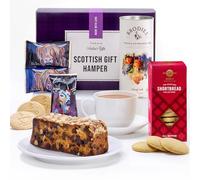 Hattie’s Gifts Scottish Food Gift Hamper - Afternoon Tea Set with Dundee Cake, Edinburgh Tea & Shortbread | Gourmet Treat Box for Women & Men - A Taste of Scotland