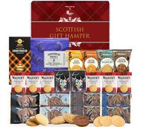 Hattie’s Gifts Scottish Shortbread Hamper - 22 Individually Wrapped Gourmet Biscuits - Luxury Tartan Gift Box - Assorted Biscuit Gift Set - Thank You, Birthday, Hampers for Women & Men