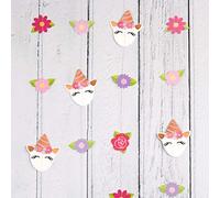 Hatton Gate Unicorn Floral Party String Decorations 6 Strings Per Pack