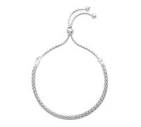 Hatton Jewellery Fancylink Sterling Silver Bracelet for Women, 925 Silver bracelet with slider style clasp and adjustable in size. Made in Italy and Gift boxed.