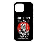 Hattori Hanzo Japanese Foo Dog Komainu Guardian Lion Samurai Case for iPhone 16 Pro Max