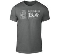 Hattori Hanzo Men T-Shirt - Inspired by Kill Bill Film Funny T Shirt Samurai Sword Grey