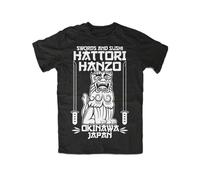Hattori Hanzo Men T Shirt Words and Sushi, Kill Bill, Okinawa Japan, Tarantino Black
