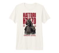 Hattori Hanzo Samurai School Japanese Shogun Warrior Kanji Premium T-Shirt