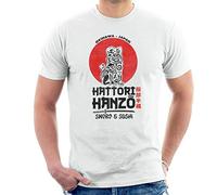 Hattori Hanzo Sword and Sushi Black Text Kill Bill Men's T-Shirt