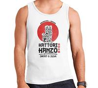 Hattori Hanzo Sword and Sushi Black Text Kill Bill Men's Vest