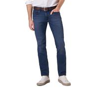 Hattric Harris Men's Cross Denim Straight Jeans, Blue Green Cast, 36 W/30 L