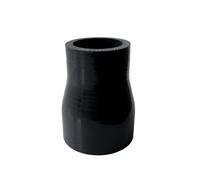 Haturmyko ID 2.5" to 3.5" Silicone Reducer Coupler Hose, 3" Length Universal 4-Ply Reinforced Straight Silicone Hose Turbo Intake Coupler Intercooler Pipe Black