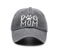 Hatwell Mothering Sunday Baseball Cap Gift for Dog Mom Grandma, Adjustable Embroidered Denim Hat