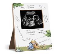 Hatzelou Classic Winnie Baby Shower Sign Picture Frame, Winnie Sonogram Picture Frame, Classic Pooh Baby Shower Signed Message Photo Frame, Gender Reveal Gifts 4.3 * 5.3 IN Photos