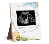 Hatzelou Winnie Baby Shower Sign Picture Frame, Classic Pooh Sonogram Picture Frame, Baby Shower Sign in Guest Book Frame, Winnie Party Supplies, Gender Reveal
