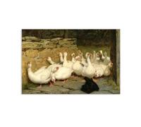 Hau3sh3a An Anxious Moment Briton Riviere Picture Famous Art Reproduction Wall Art Briton Riviere Home Decor for Bedroom Hallway Interior Nursery Gift for Her 75x50cm(30x20in) poster