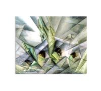 Hau3sh3a Lyonel Feininger wall decoration Bridge V Pictures on Canvas famous artwork prints Abstract Reproduction Wall Art for living room Office bedroom95x80cm(37x31in) Canvas only