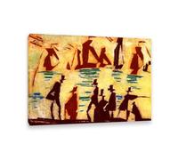 Hau3sh3a Lyonel Feininger wall decoration Fishing Smacks Pictures on Canvas famous artwork prints Abstract Reproduction Wall Art for living room Office bedroom110x80cm(43x31in) Inner frame