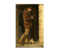 Hau3sh3a the Welcome Briton Riviere Picture Famous Art Reproduction Wall Art Briton Riviere Home Decor for Bedroom Hallway Interior Nursery Gift for Her 60x95cm(24x37in) poster
