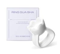 HAUA Ceramic Ring Gua Sha, Korean Facial Tools, Premium Natural Ceramic, Massager, Multi-use Face & Body, Compact Size, Travel-Friendly | 2oz