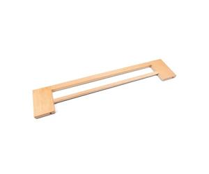 Hauck 15 cm Beech Wood Extension Compatible with Clear Step Easyclose Eco Door & Stair Gate for Children & Dog Gate, 76 cm High, Includes Connecting Pins