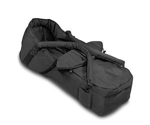 hauck 2 in 1 Carrycot & Footmuff, Black - Universal Fit for Most Pushchairs & Strollers from Birth up to 9 Months with Zipper & Detachable Carry Handles